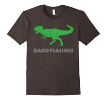 Mens Daddysaurus T-Rex Dinosaur T-Shirt, Daddy Dad Dino Funny