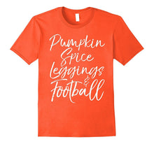 Pumpkin Spice Leggings and Football Shirt Vintage Fall Tee