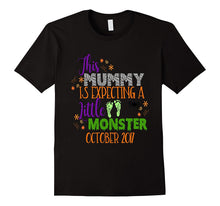Halloween Pregnancy Shirt Mummy Monster Due October 2017