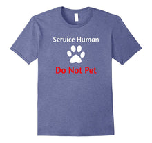 Service Human Do Not Pet With Paw Funny Dog T-Shirt