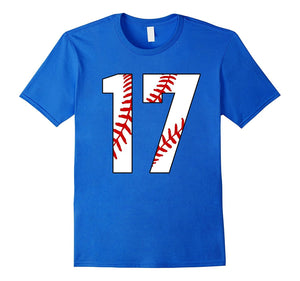 #17 Baseball 17th Birthday Seventeen Baseball Mom T-Shirt