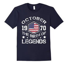 October 1970 the Birth of Legends , 47 Years Old T-Shirt