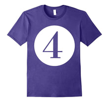Number 4 T-Shirt for Adults & Kids