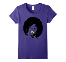 Afro Diva Black Girl Magic Shirt Gold Lips Natural Melanin