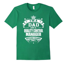 Mens Dad and QUALITY CONTROL MANAGER - Father's Day Gift Shirts