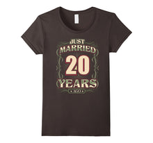 20th Wedding Anniversary Shirt Just Married 20 Years Ago