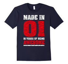 16th Birthday Gift T-Shirts Made in 01 Cute 16 Years Old Gif