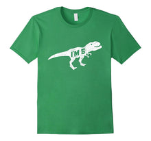 5th Birthday Dinosaur Shirt Age 5 for Boy Child