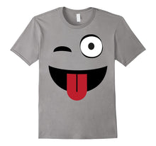Emoji TShirt One Eye Open Wink Tongue Out