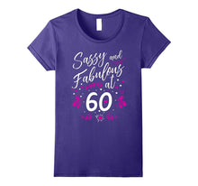 60th Birthday Gift T-Shirt Sassy & Fabulous 60 Year Old Tee