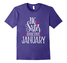 Big Sister Shirt Pregnancy Baby Mom Effective January