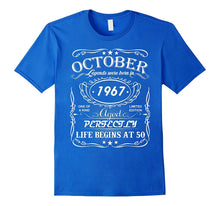 Legends Were Born in October 1967 - 50th Birthday Gift Shirt