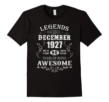 Legends Were Born in December 1927-90th Birthday Gift Shirt