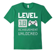 18th Birthday Gift Level 18 Achievement Unlocked T-Shirt Him