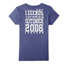 Legends Born in SEPTEMBER 2008 Gift 9 Years Old Backside