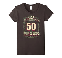50th Wedding Anniversary Shirt Just Married 50 Years Ago