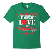 30th Wedding Anniversary Gift. Meaning T-Shirt for Couple.