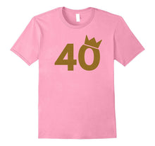 40 Gold Crown - 40th Birthday T-Shirt for Men and Women