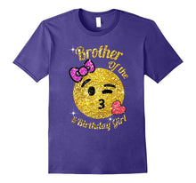 Emoji Brother of the Birthday Girl Shirt