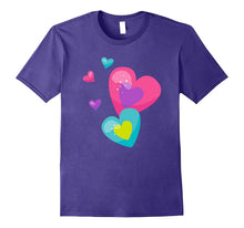 Cute Trendy & Modern Glitter Rainbow Hearts T-Shirt & Gift