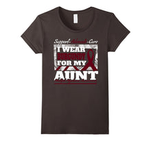 I Wear Burgundy for Aunt Multiple Myeloma Awareness Shirt