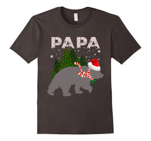 Papa Bear Christmas Pajamas Shirt Matching Santa Hat Lights