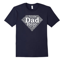 Mens Super Hero Dad Father's Day Shirt