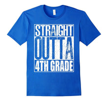 Straight Outta 4th Grade Shirt Graduation Gift 2017 T-Shirt