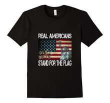 Real Americans Stand for the Flag - American Flag Shirt