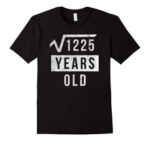 35th Birthday Gift 35 Yr Years Old Funny Square Root T Shirt