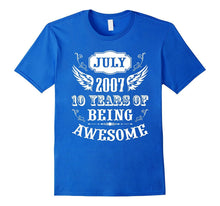 10 Years of Being Awesome Birthday Tee July 2007 Shirt Kids
