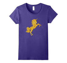 Kids Gold Bling Unicorn Gift T-Shirt - Girls Shirt