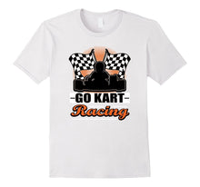 Go Kart Racing Funny Orange Silhouette T-Shirt