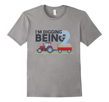 2nd Birthday Tshirt Age 2 Year Old Tractor Boy Girl Shirt