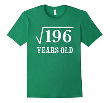Square Root of 196 14 Yrs Years Old 14th Birthday T-Shirt