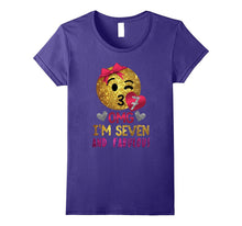 Girls 7th Birthday Emoji Gift - OMG! I'm Seven and Fabulous