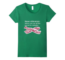 Bacon Snaccident Definition Funny T-Shirt