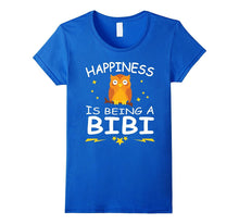 Happiness Is Being a Bibi With Owl Funny T-Shirt Gift