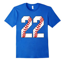 #22 Baseball 22nd Birthday Twenty-Two Baseball Mom T-Shirt