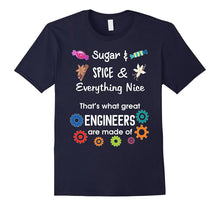 Sugar & Spice Make Great Engineers Girls Women STEM T-Shirt