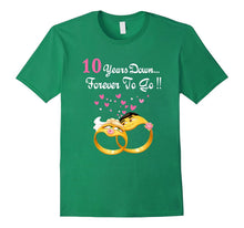 10 Years Anniversary Gift 10th Wedding Married Couple Shirt
