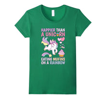 Happier Than a Unicorn Eating Muffins on a Rainbow Kid Shirt
