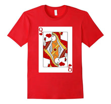 Deck of Cards Halloween Queen of Hearts Couple Costume Shirt