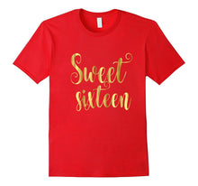 16th Birthday Shirt Gift Gold Milestone Sweet Sixteen 16