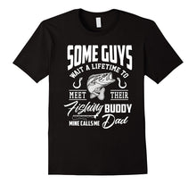 Fishing Dad Shirt My Fishing Buddy Calls Me DAD Gift T-Shirt
