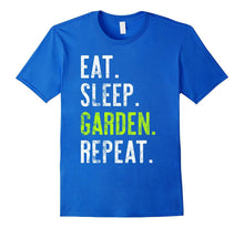 Eat Sleep Garden Repeat Distressed Tshirt Gift