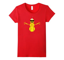 Funny Softball Snowman Santa Christmas Gift T Shirt