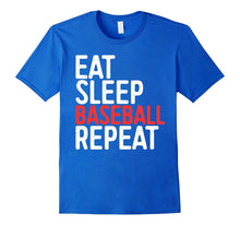Eat Sleep Baseball Repeat T-Shirt Funny Sport Game Gift