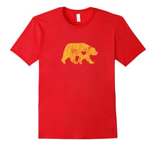 I Love Bears Gold Tshirt Grizzly Black Brown Cubs Tee