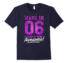 Made in 2006 Awesome 11th Birthday Girl Shirt Pink T-Shirt